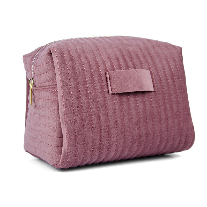 Organizer Trucchi Unisex in Velluto Compatto