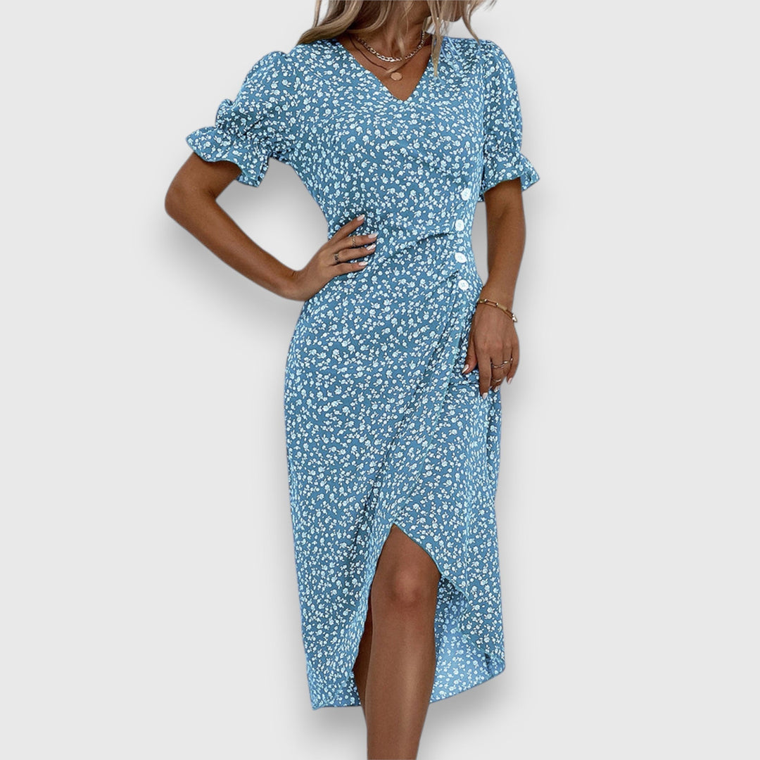 Abito Donna Fantasia Floreale Sottile Linea Femminile - Vesarelli