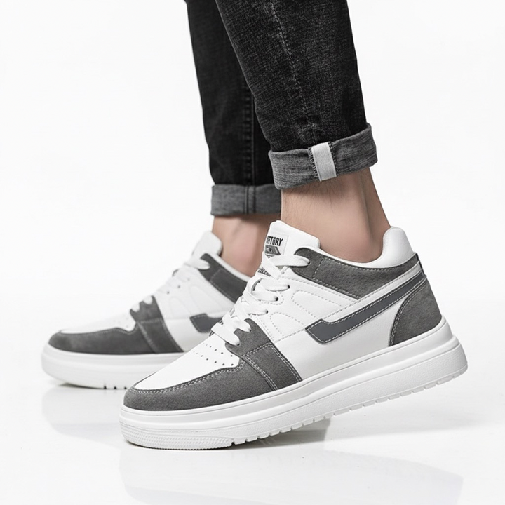Sneakers Uomo con Rialzo Interno e Dettagli Comfort