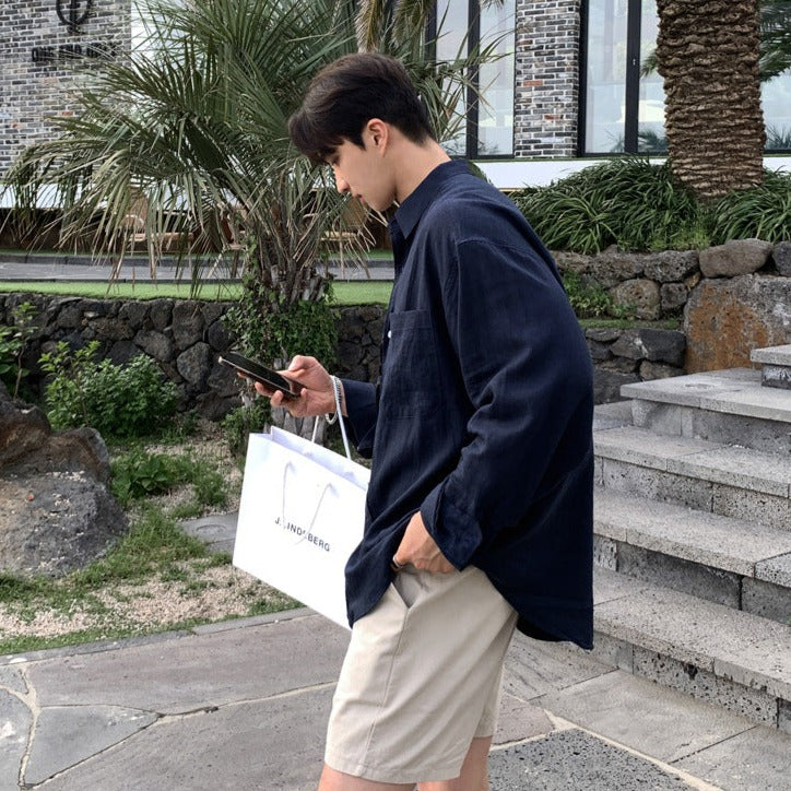 Pantaloncini Uomo Estivi Tasche Comode Vestibilità Oversize