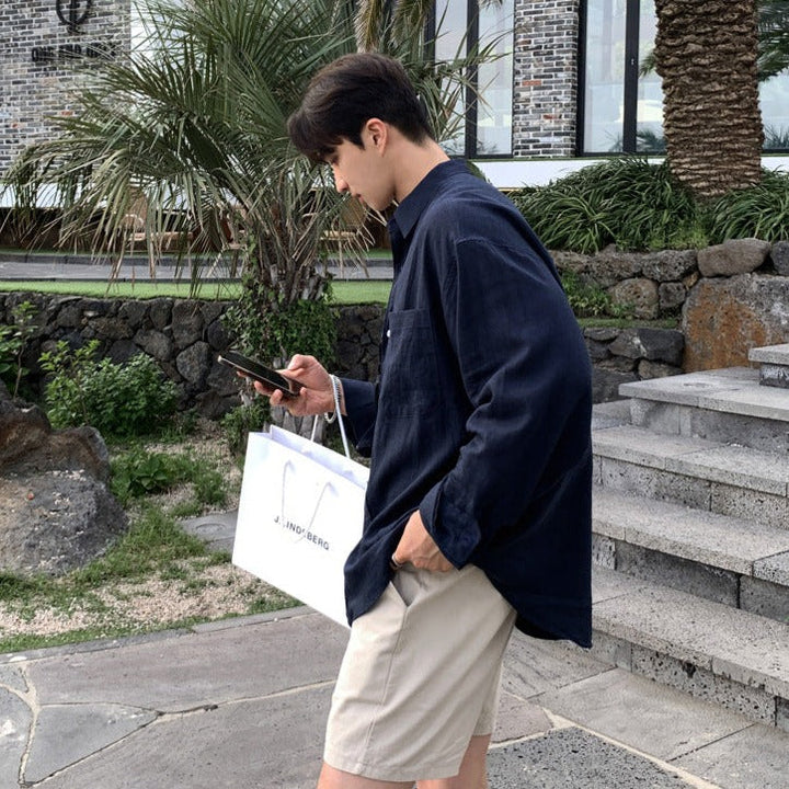 Pantaloncini Uomo Estivi Tasche Comode Vestibilità Oversize