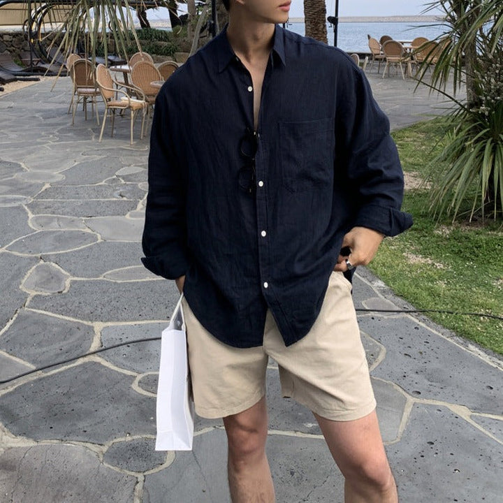 Pantaloncini Uomo Estivi Tasche Comode Vestibilità Oversize