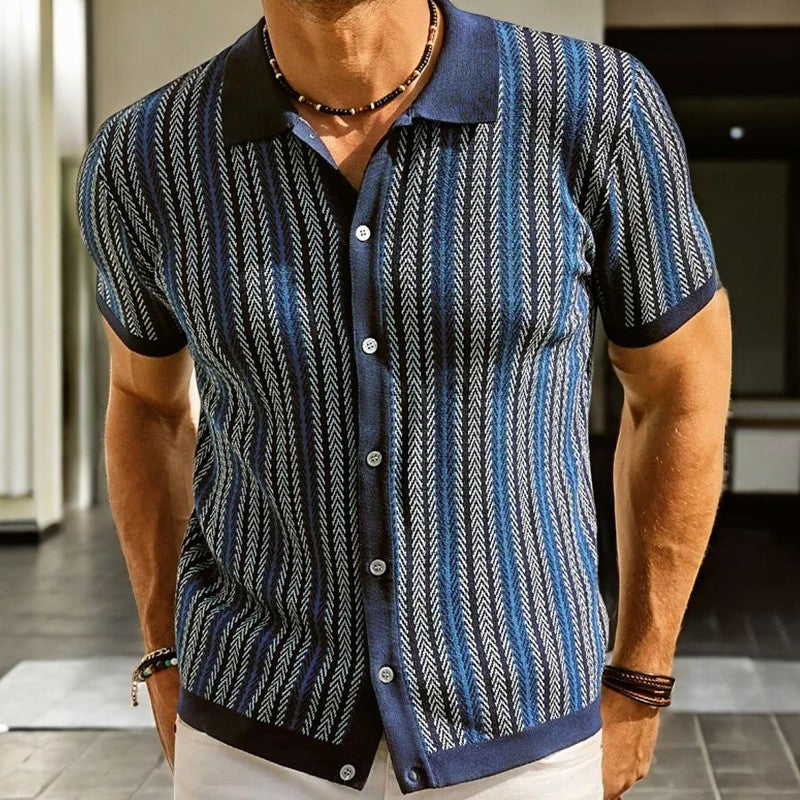 Camicia Uomo Cotone Colletto Classico Stile Smart Casual