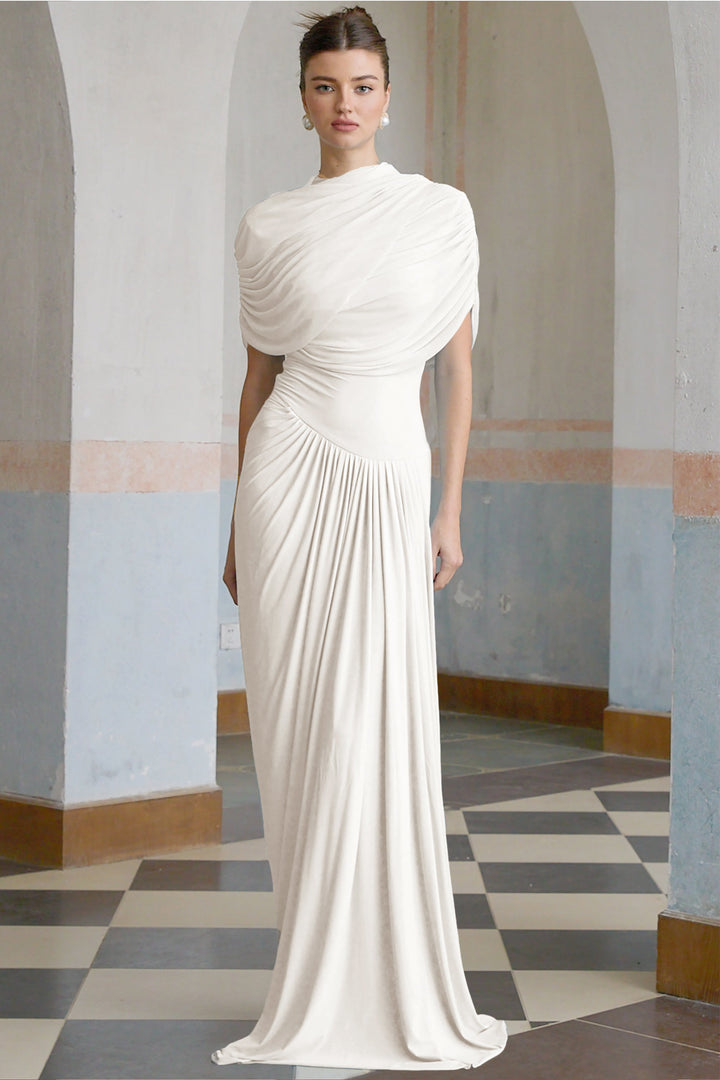 Abito Cerimonia Donna Plissettato Elegante