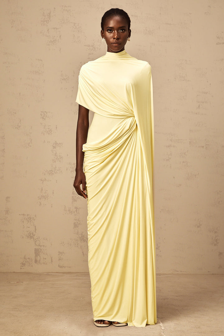 Abito Cerimonia Donna Drappeggio Elegante