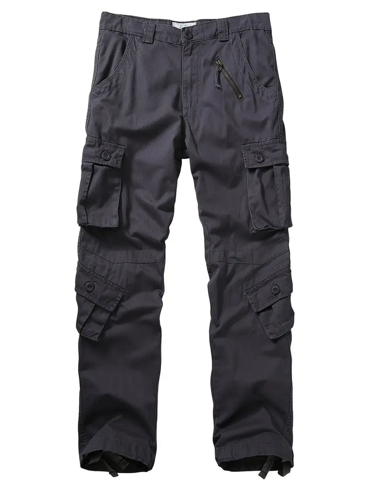 Pantaloni Cargo Uomo Cotone Comodi Vestibilità Regolare - Vesarelli