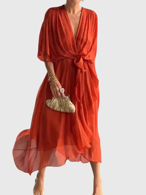 Abito Donna Elegante Vestibilità Slim Design Raffinato