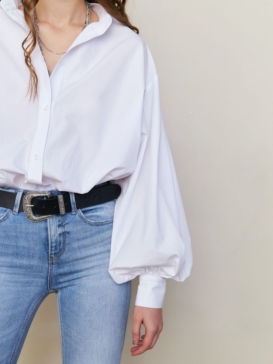 Camicia Donna Maniche Lunghe Tessuto Morbido Sfumato