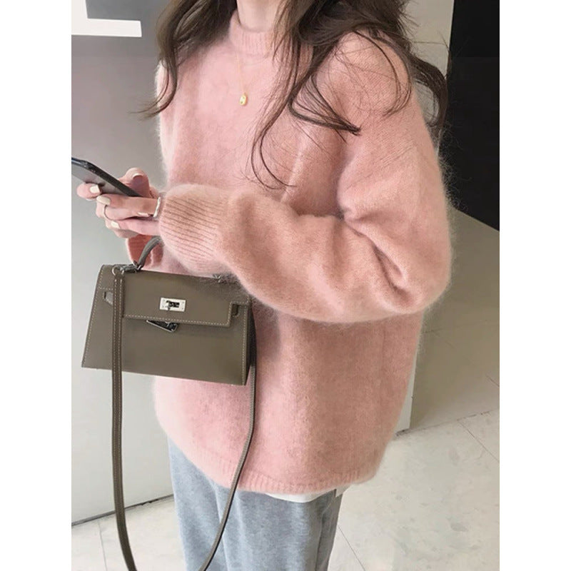 Maglione Donna Oversize in Misto Mohair Ampio