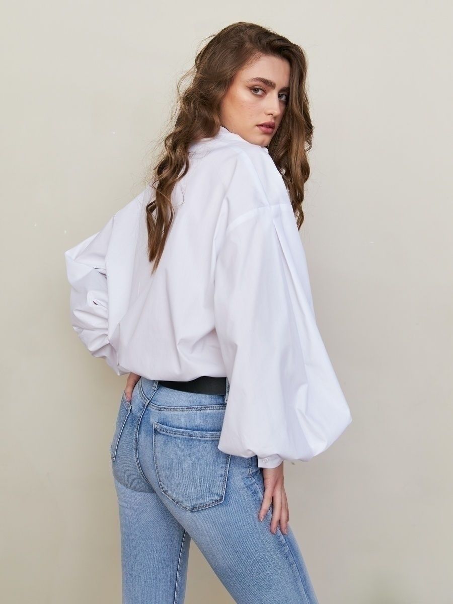 Camicia Donna Maniche Lunghe Tessuto Morbido Sfumato