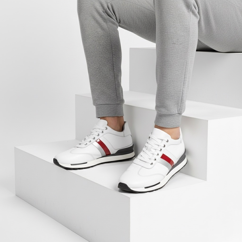 Sneakers Uomo con Rialzo Interno Supporto e Stabilità