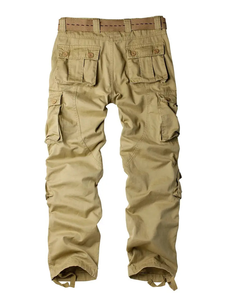 Pantaloni Cargo Uomo Cotone Comodi Vestibilità Regolare