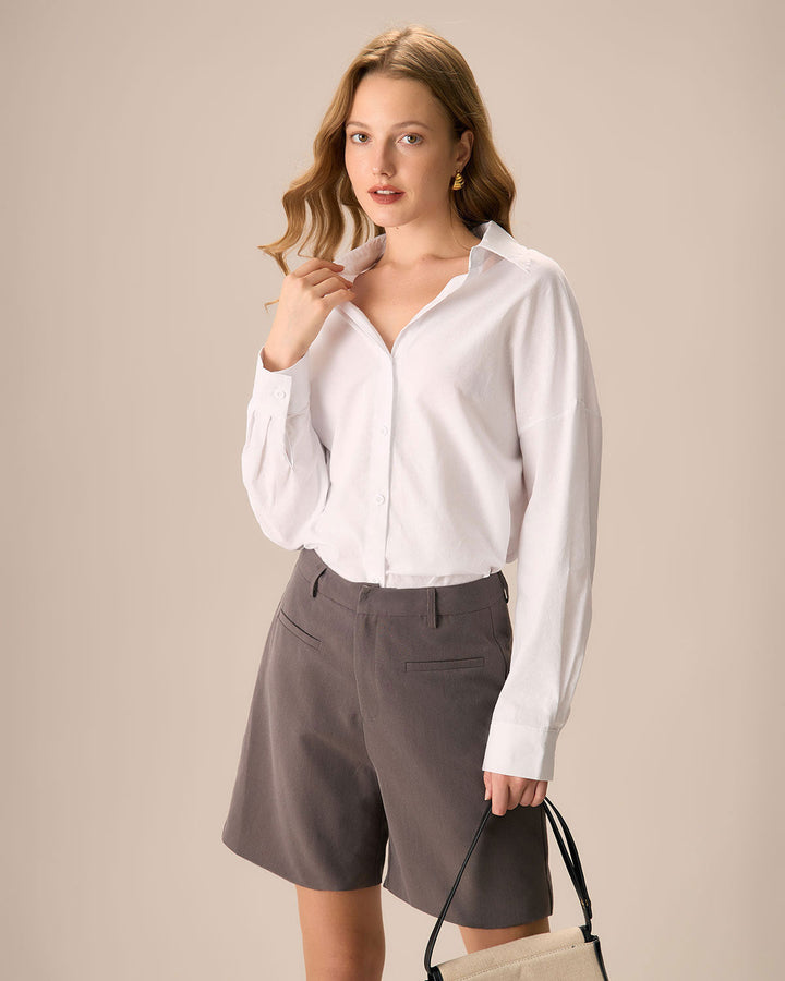 Bermuda Donna Casual Tessuto Leggero Vestibilità Comoda