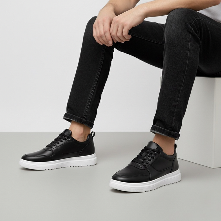 Sneakers Uomo con Rialzo Interno Suola Solida Comfort