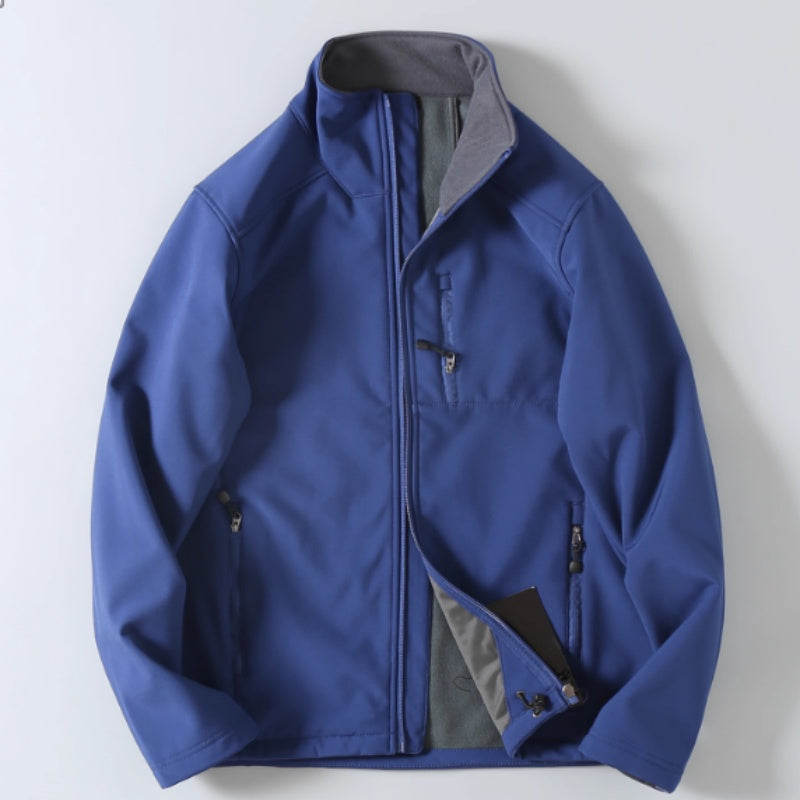 Giacca Softshell Uomo Casual con Cerniera Attività Outdoor - Vesarelli