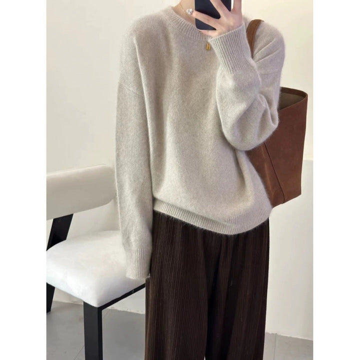 Maglione Donna Oversize in Misto Mohair Ampio