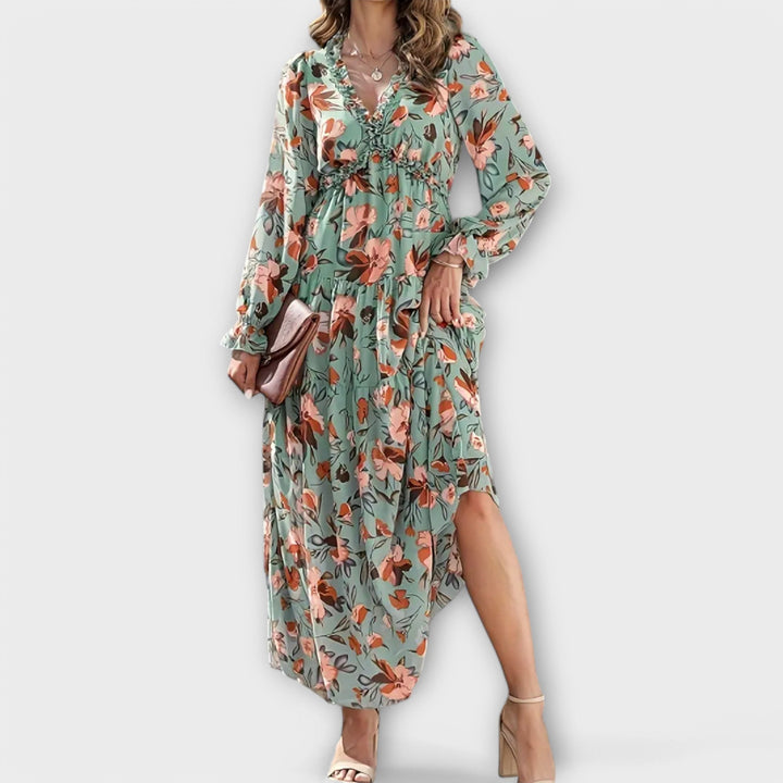 Abito Maxi Donna Vestibilità Fluida Stile Elegante