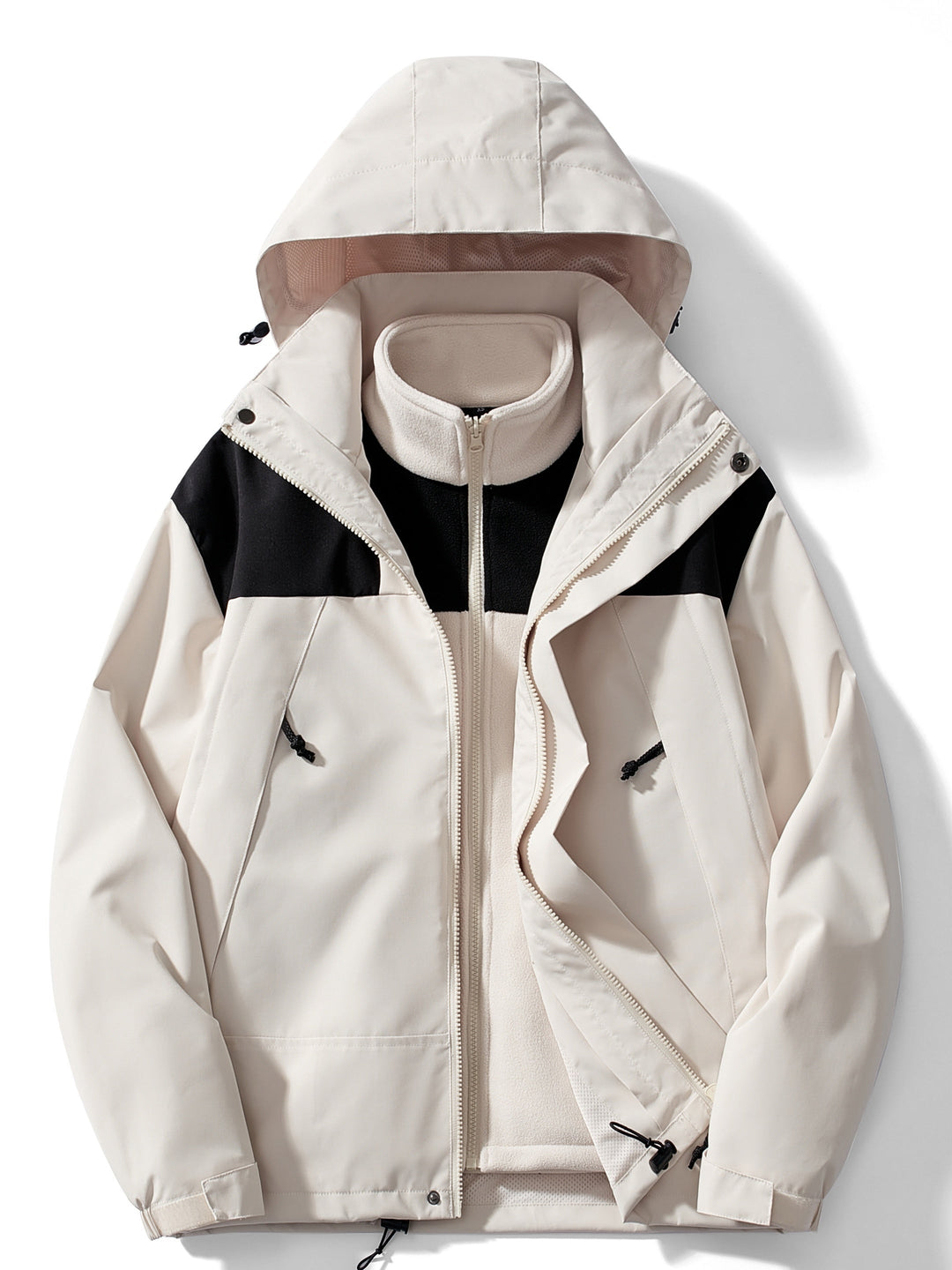 Giacca Donna in Pile con Cappuccio Invernale Impermeabile - Vesarelli