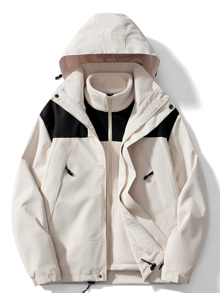 Giacca Donna in Pile con Cappuccio Invernale Impermeabile - Vesarelli