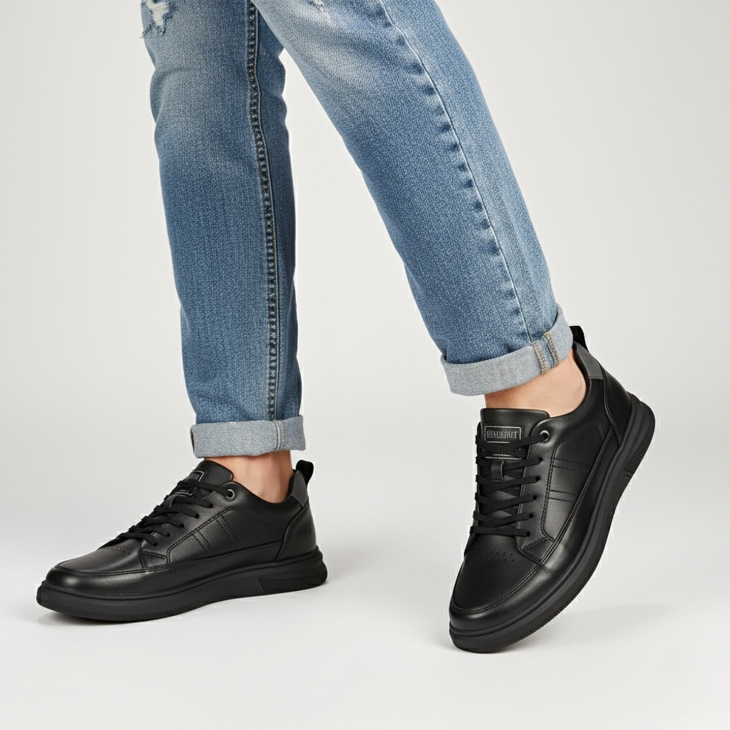 Sneakers Uomo con Rialzo Interno Suola Robusta Comfort