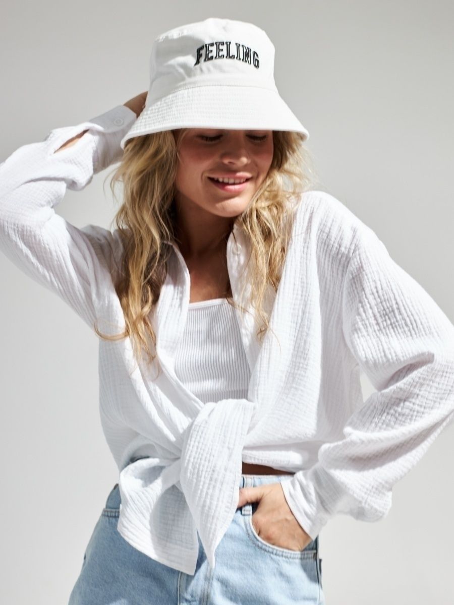 Camicia Donna Cotone Maniche Lunghe Classica