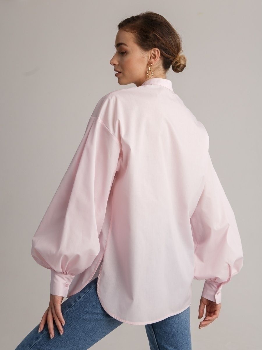 Camicia Donna Maniche Lunghe Tessuto Morbido Sfumato