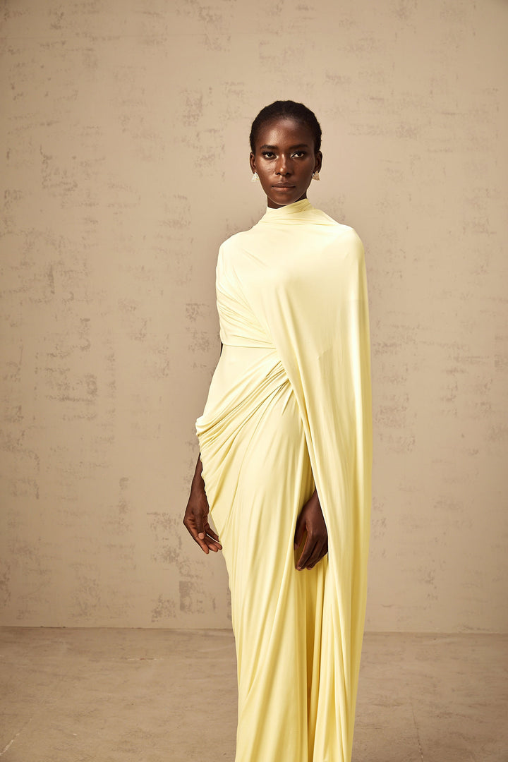 Abito Cerimonia Donna Drappeggio Elegante