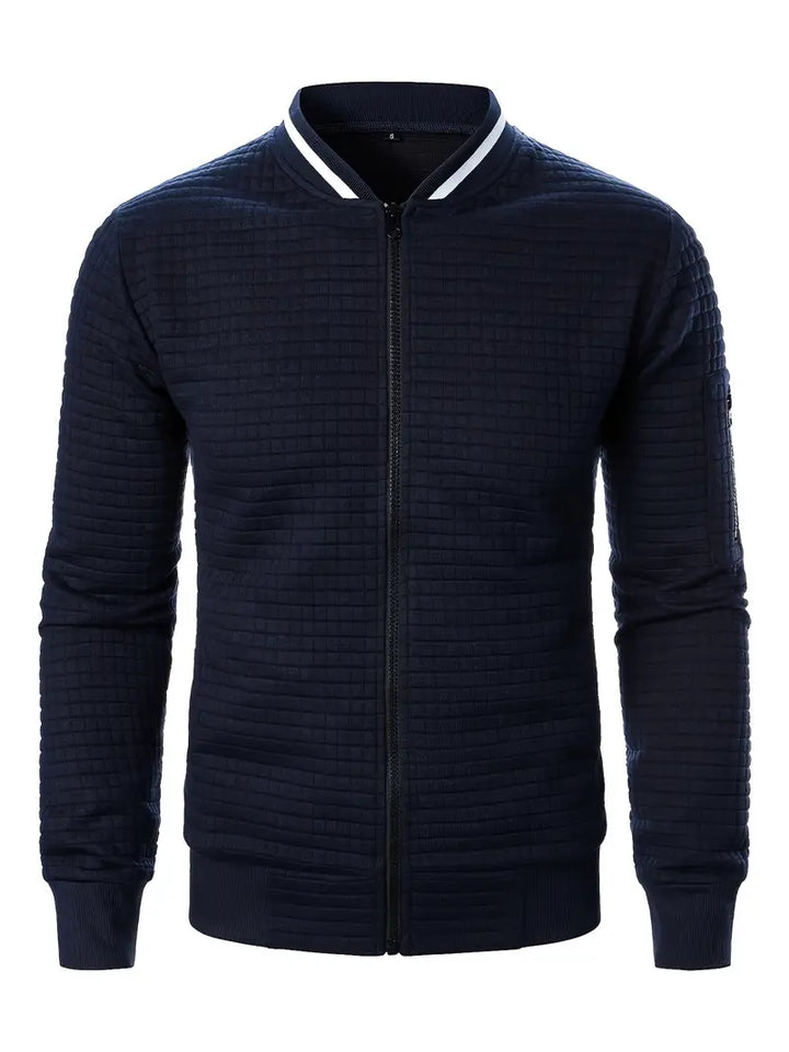 Giacca Uomo Leggera con Cerniera Manica Lunga Casual