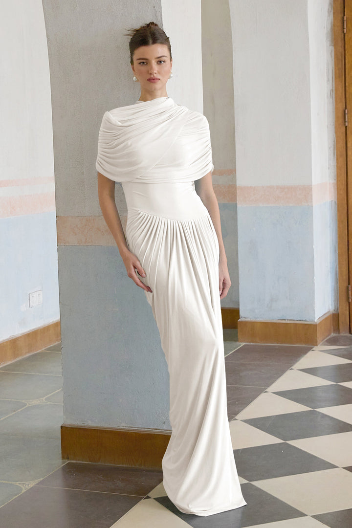 Abito Cerimonia Donna Plissettato Elegante
