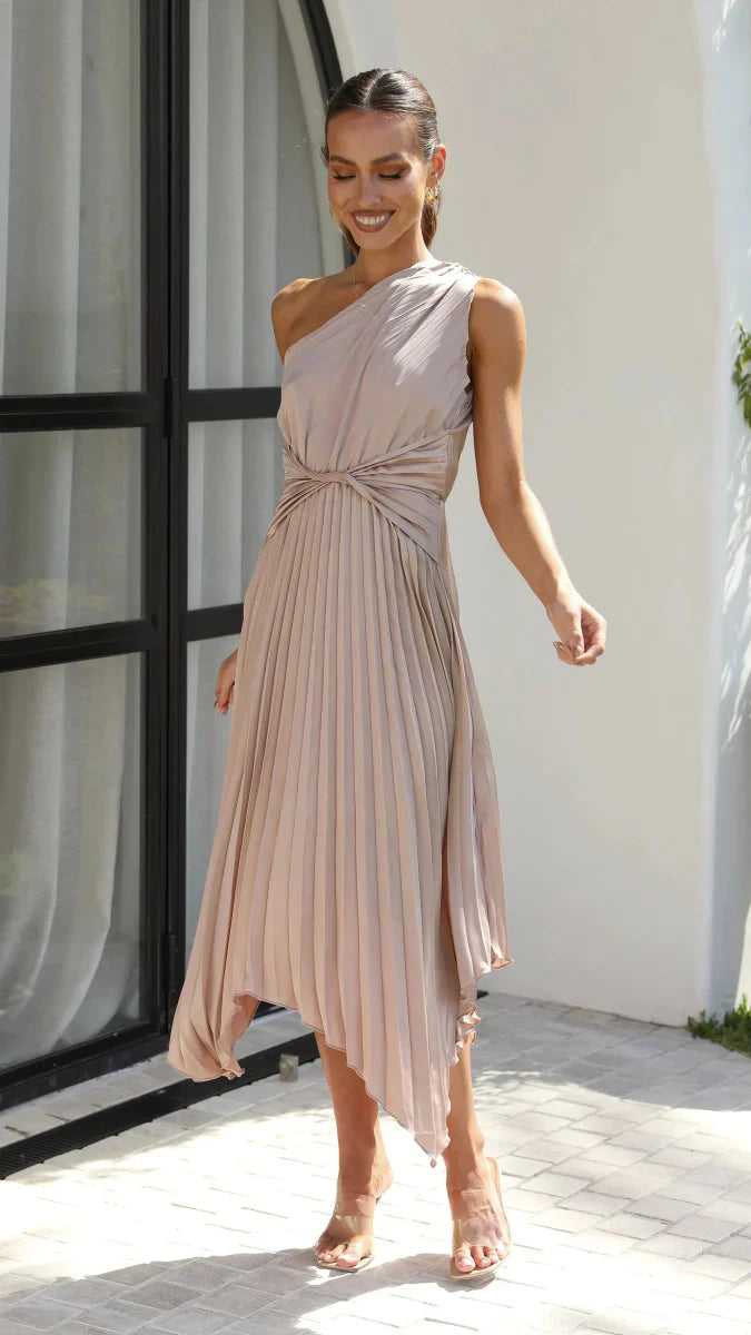 Abito Midi Donna Moderno Semplice Raffinato
