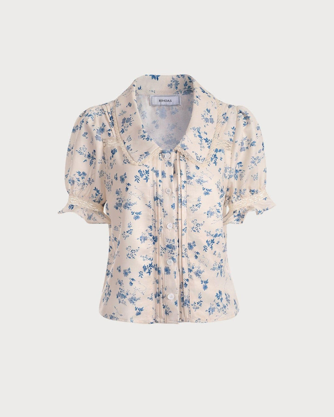 T-shirt Donna Scollo a V Tessuto Floreale Morbido - Vesarelli