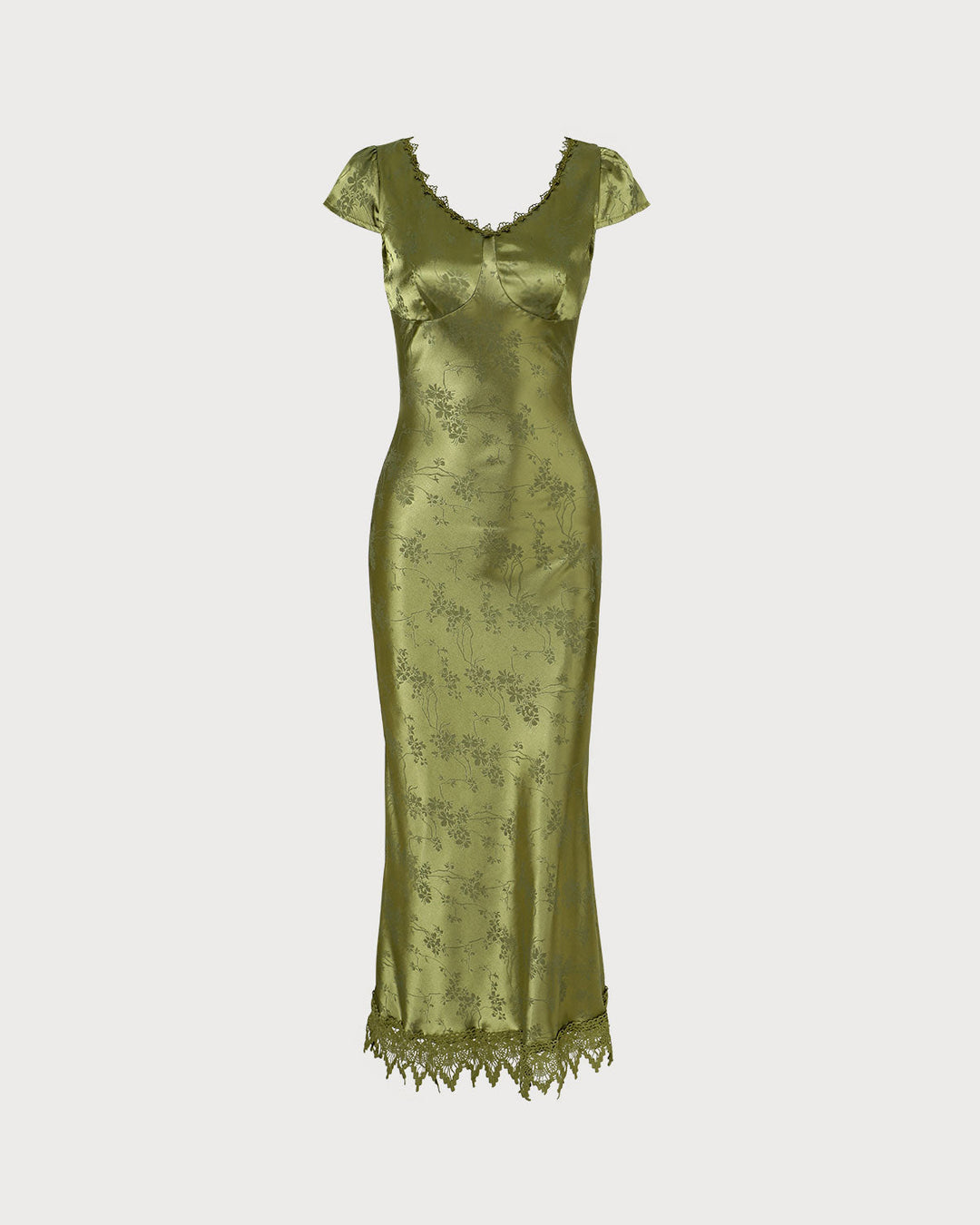 Abito Midi Donna Jacquard Manica Corta Elegante