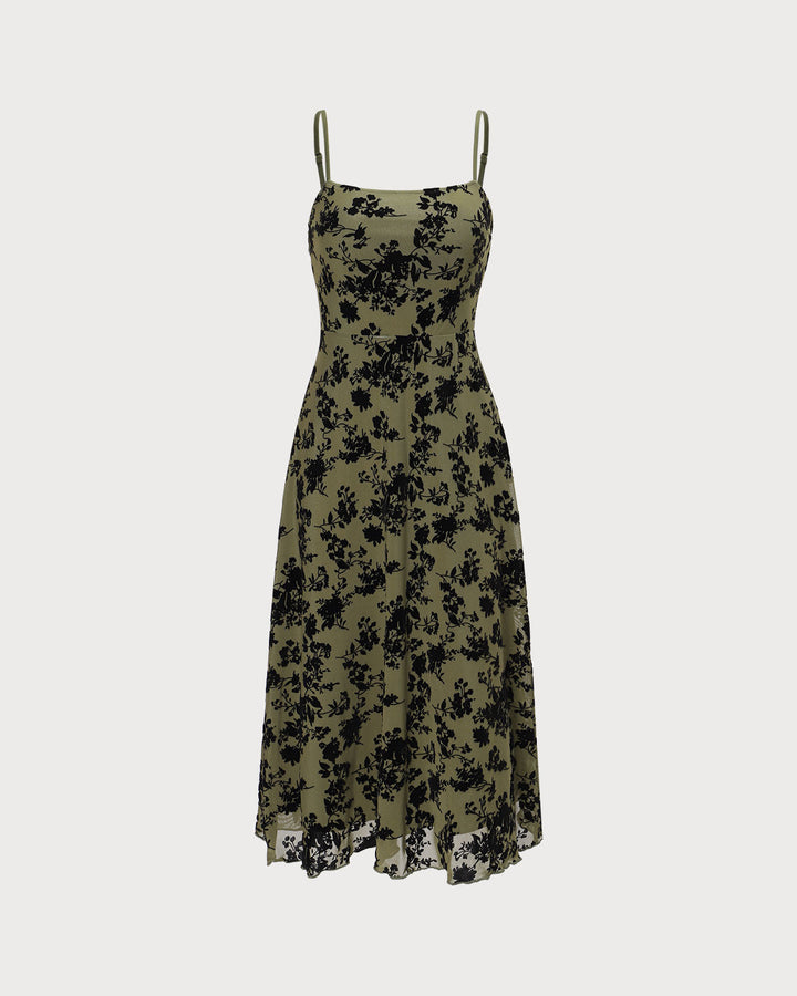 Abito Mini Donna Floreale Scollo a V Linea A
