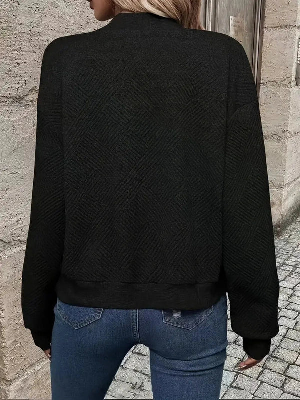 Bomber Donna Leggero in Tessuto con Cerniera Comodo - Vesarelli