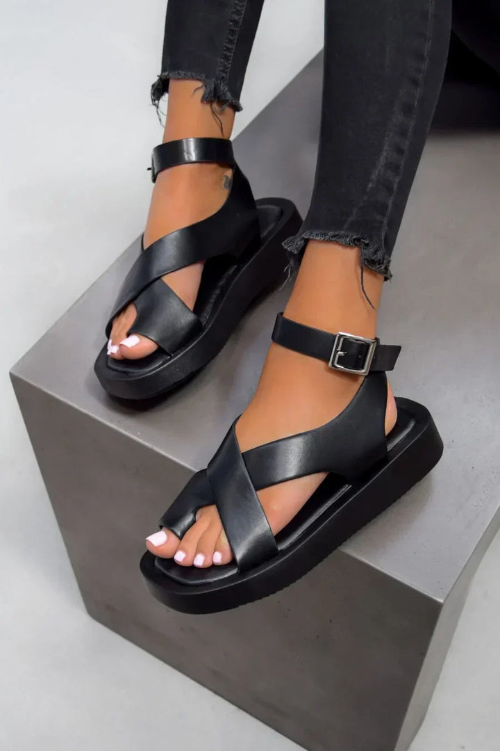 Sandali Gladiatore Donna Suola Spessa Comodi Resistente