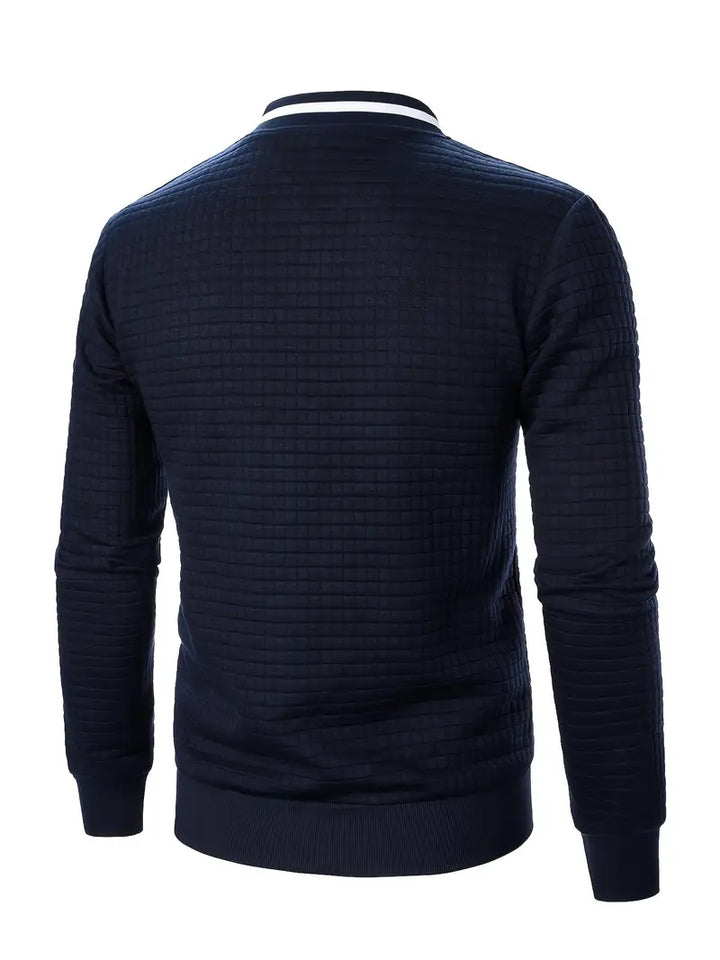 Giacca Uomo Leggera con Cerniera Manica Lunga Casual