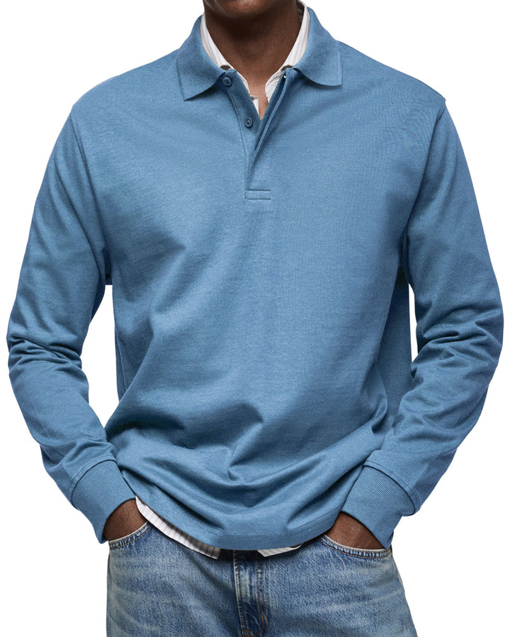 Polo Uomo Maniche Lunghe Stile Casual - Vesarelli