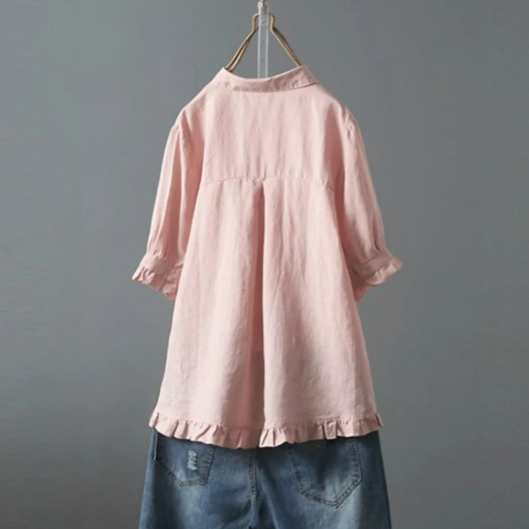 Camicia Donna in Cotone Elegante Vestibilità Confortevole