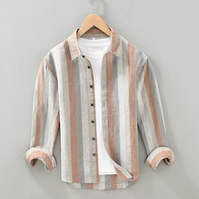 Camicia Uomo Casual Tessuto Leggero Vestibilità Regular - Vesarelli