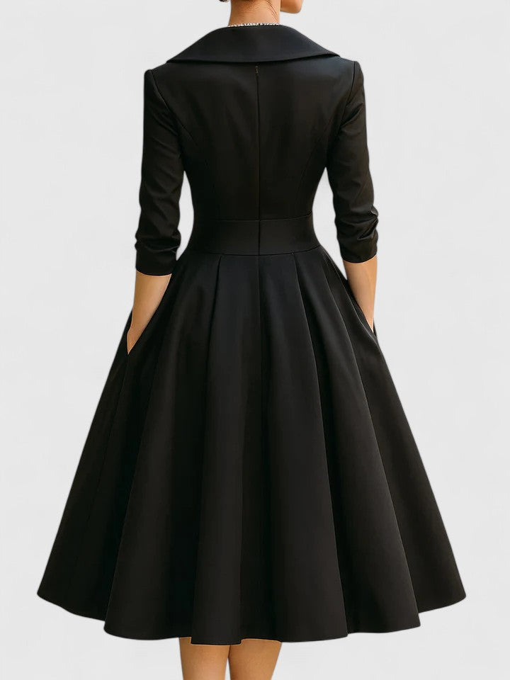 Abito Midi Donna Linea Fluida Stile Raffinato