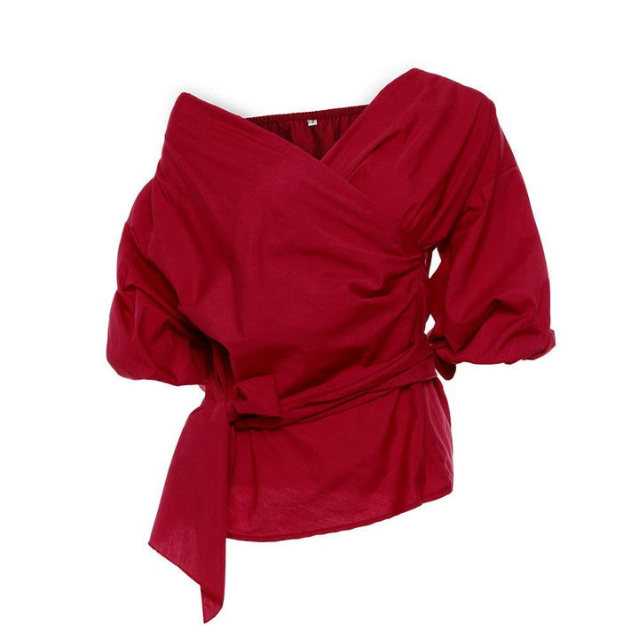Camicetta Donna Cotone Manica Lunga Vestibilità Classica