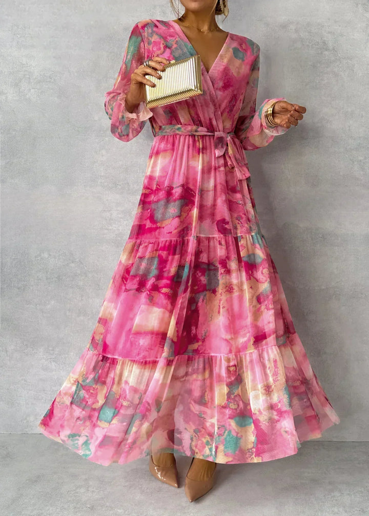 Abito Donna Bohemien Maniche Lunghe Vestibilità Comoda - Vesarelli