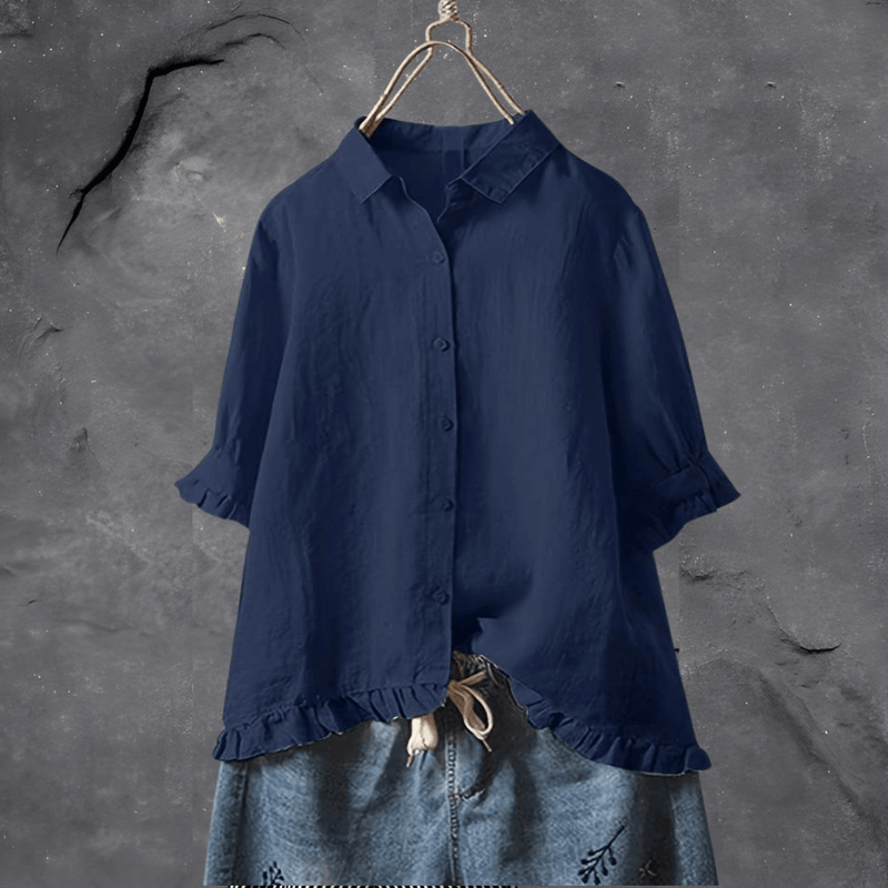 Camicia Donna in Cotone Elegante Vestibilità Confortevole
