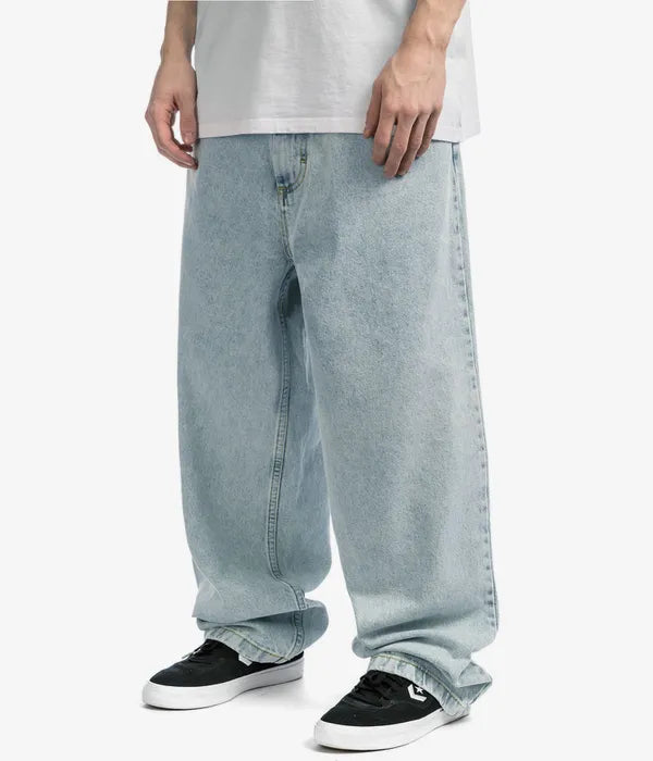 Jeans Uomo Streetwear Cotone Vestibilità Oversize Ampia
