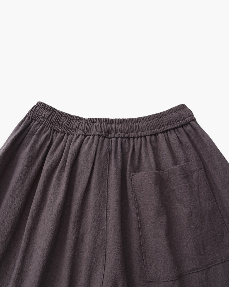 Shorts Uomo in Lino Traspiranti Vita Elastica