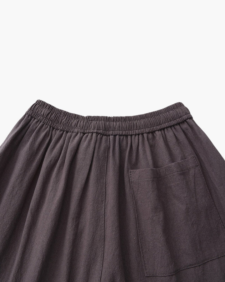 Shorts Uomo in Lino Traspiranti Vita Elastica