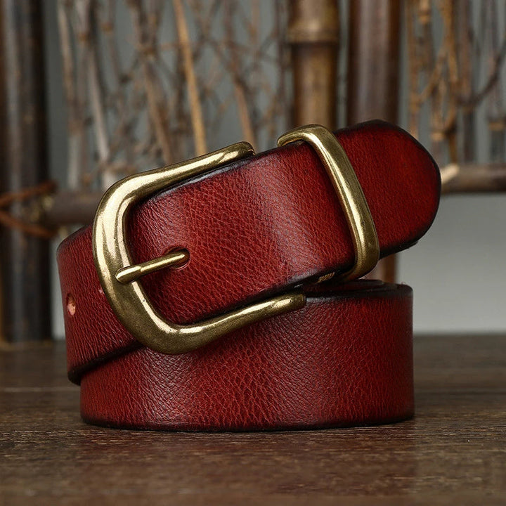 Cintura Uomo in Pelle Artigianale Classica Stile Casual Elegante