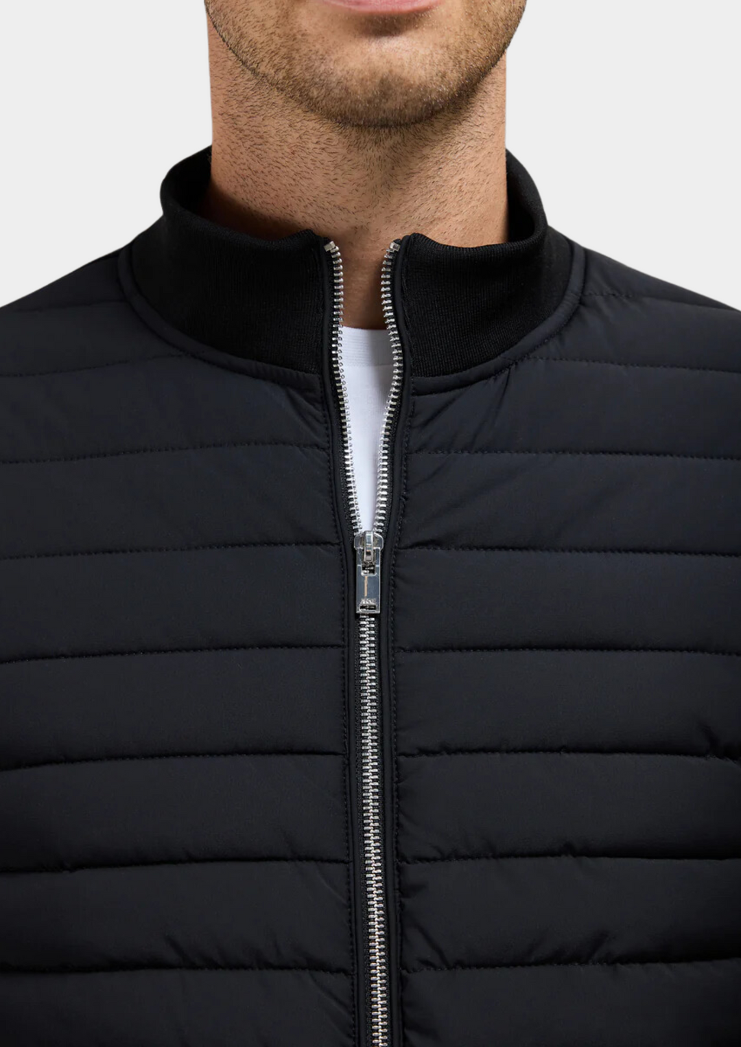 Giacca Ibrida Uomo Tessuto Tecnico Vestibilità Comfort