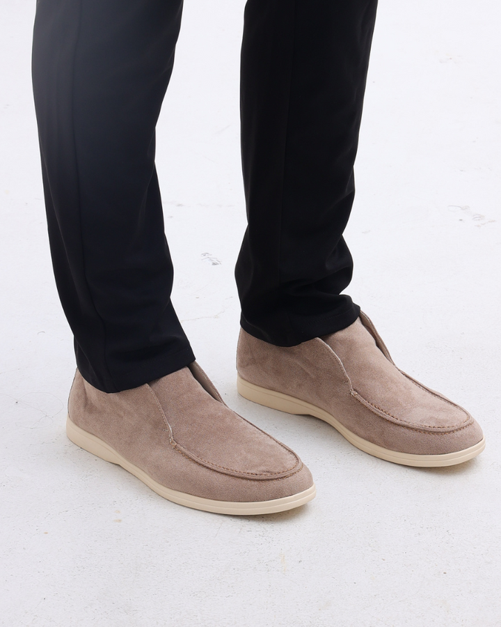 Mocassini Uomo in Camoscio Comfort Alto Quotidiano