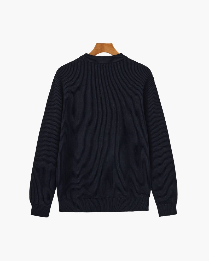 Maglione Uomo Cotone Girocollo Classico